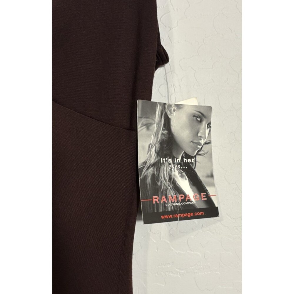 Rampage NWT Y2K Bodycon Coquette Bling Strap Dress size Large Vintage 2000’s. - Picture 7 of 12